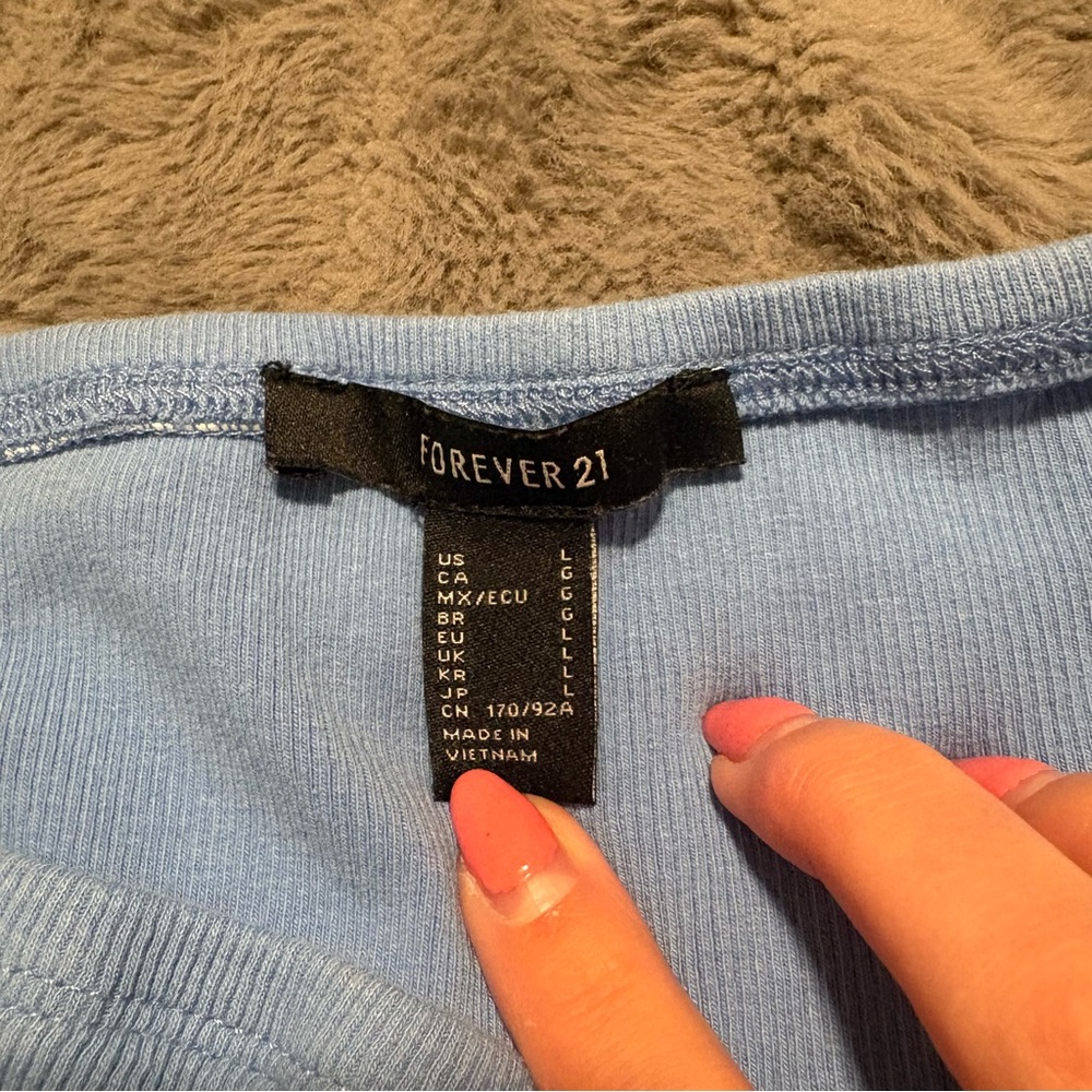 Forever 21 Sky Blue Tube Top - Picture 3 of 3